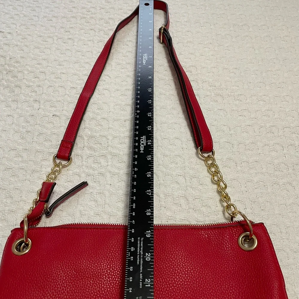 Carlos‎ by Carlos Santana Red and Gold Crossbody Bag~Faux Leather